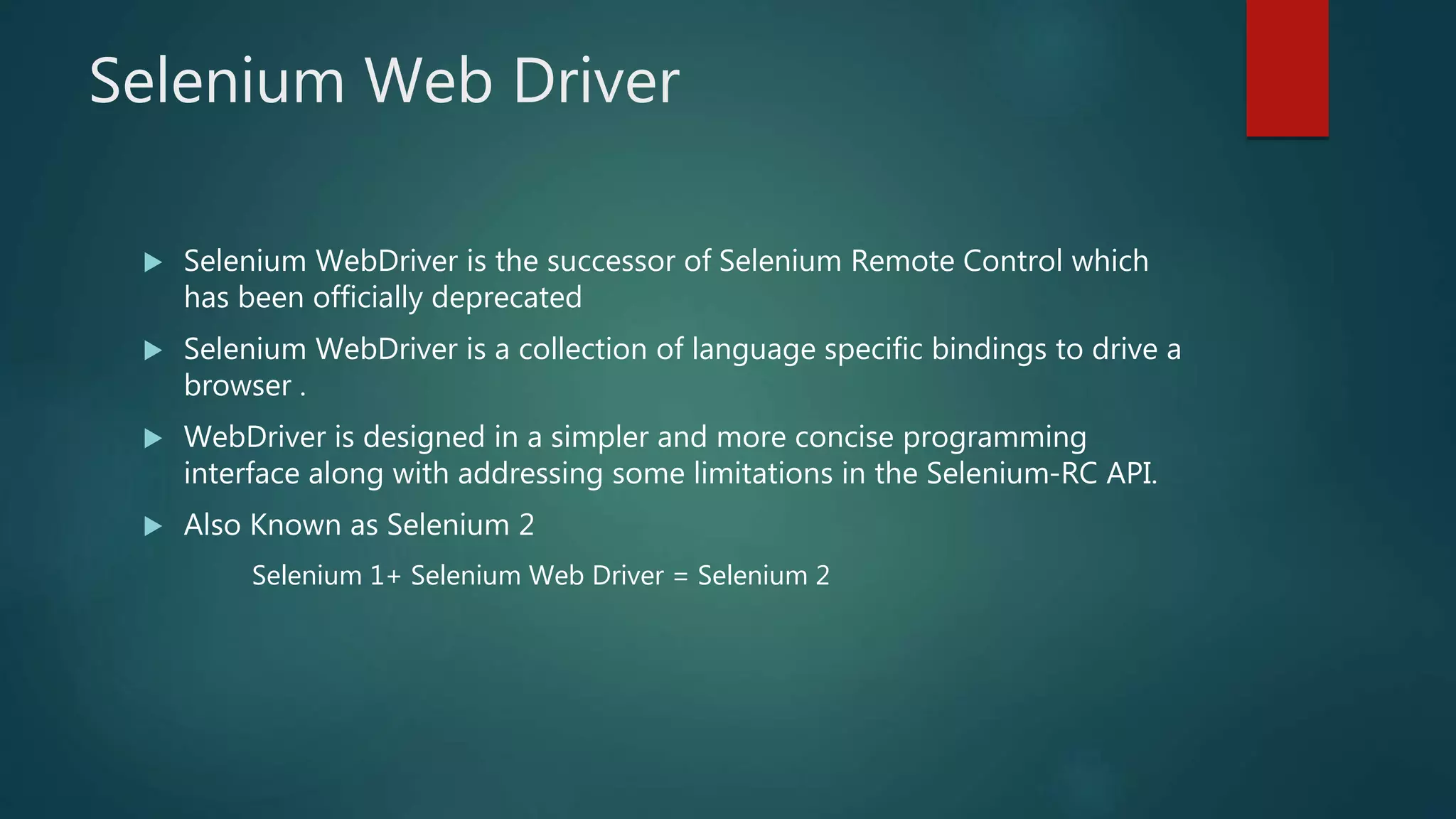 Introduction to selenium | PPT