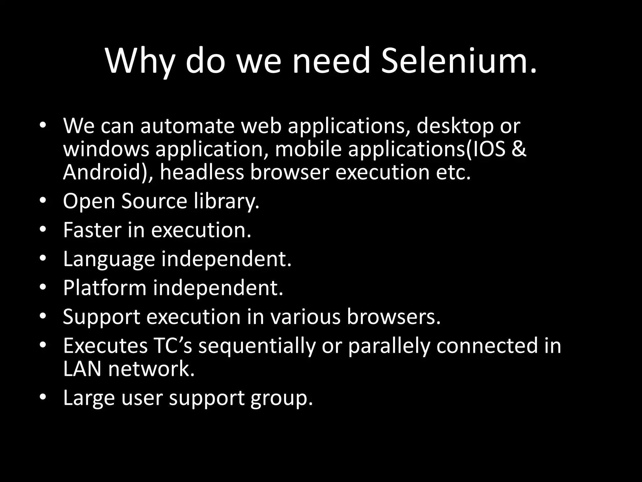 Introduction to selenium | PPT