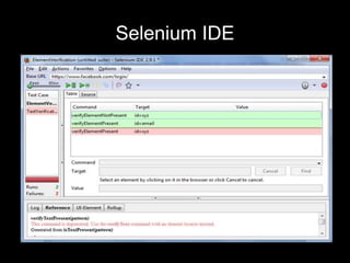 Selenium IDE
 