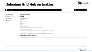 Selenium Grid Hub on Jenkins
 