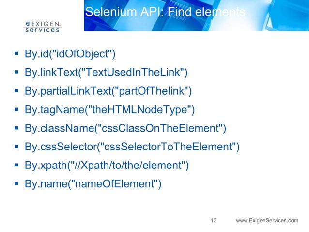 Introduction to Selenium Web Driver | PPTX image.