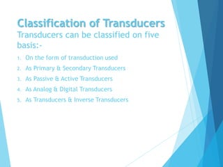 Introduction to sensors & transducers by Bapi Kumar Das