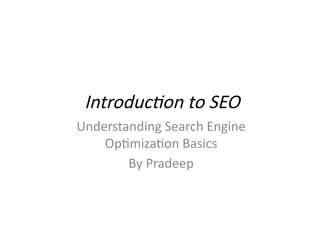 Complete Guide to Search Engine Optimization" | PPTX