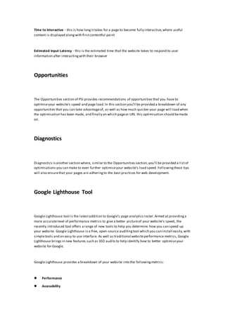 Introduction to SEO with Google Lighthouse | DOCX