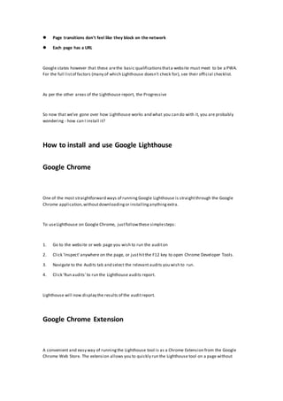 Introduction to SEO with Google Lighthouse | DOCX