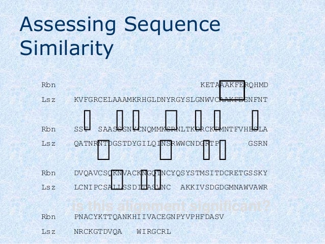Introduction to sequence alignment