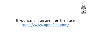 Introduction to serverless computing | PPTX