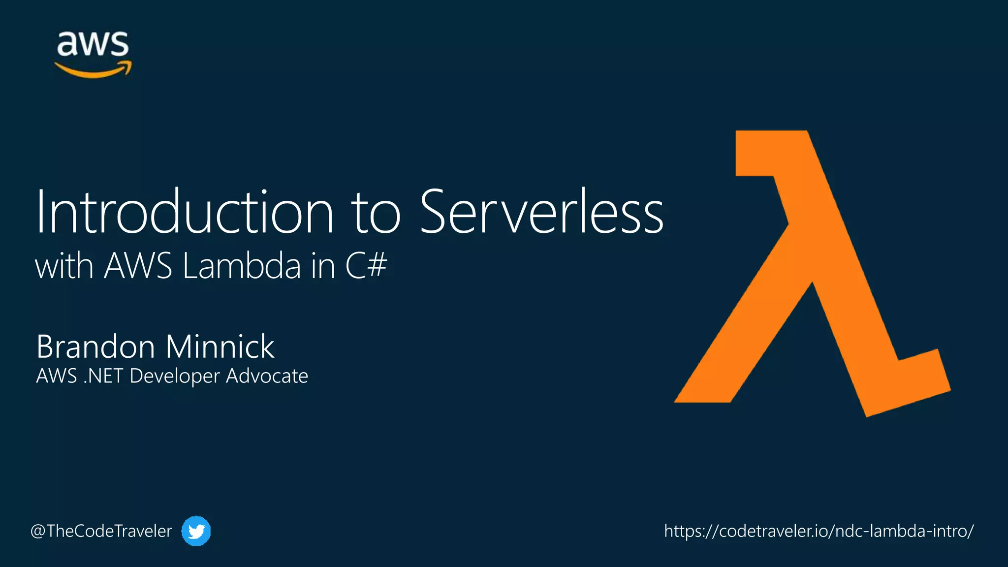 Introduction to Serverless with AWS Lambda in C#.pptx