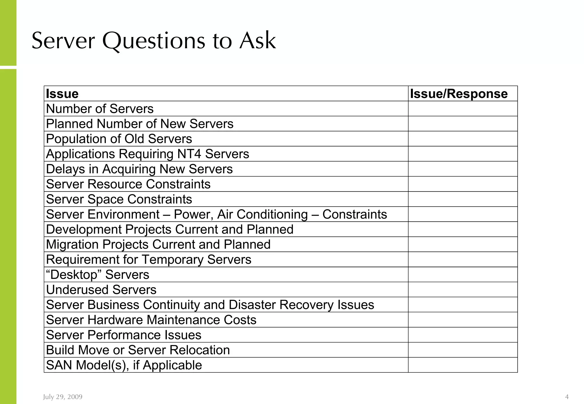 Server Questions to Ask 