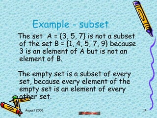 Introduction to sets | PPT