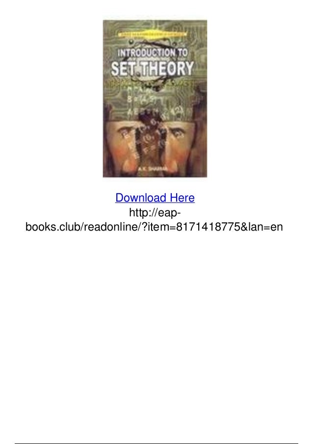 Introduction To Set Theory Pdf