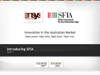 Introducing SFIA Part 1 