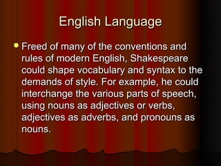 Introduction to Shakespeare | PPT