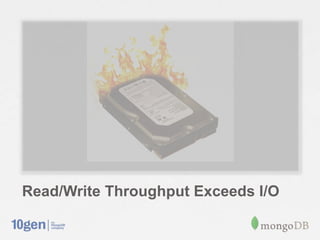 Read/Write Throughput Exceeds I/O
 