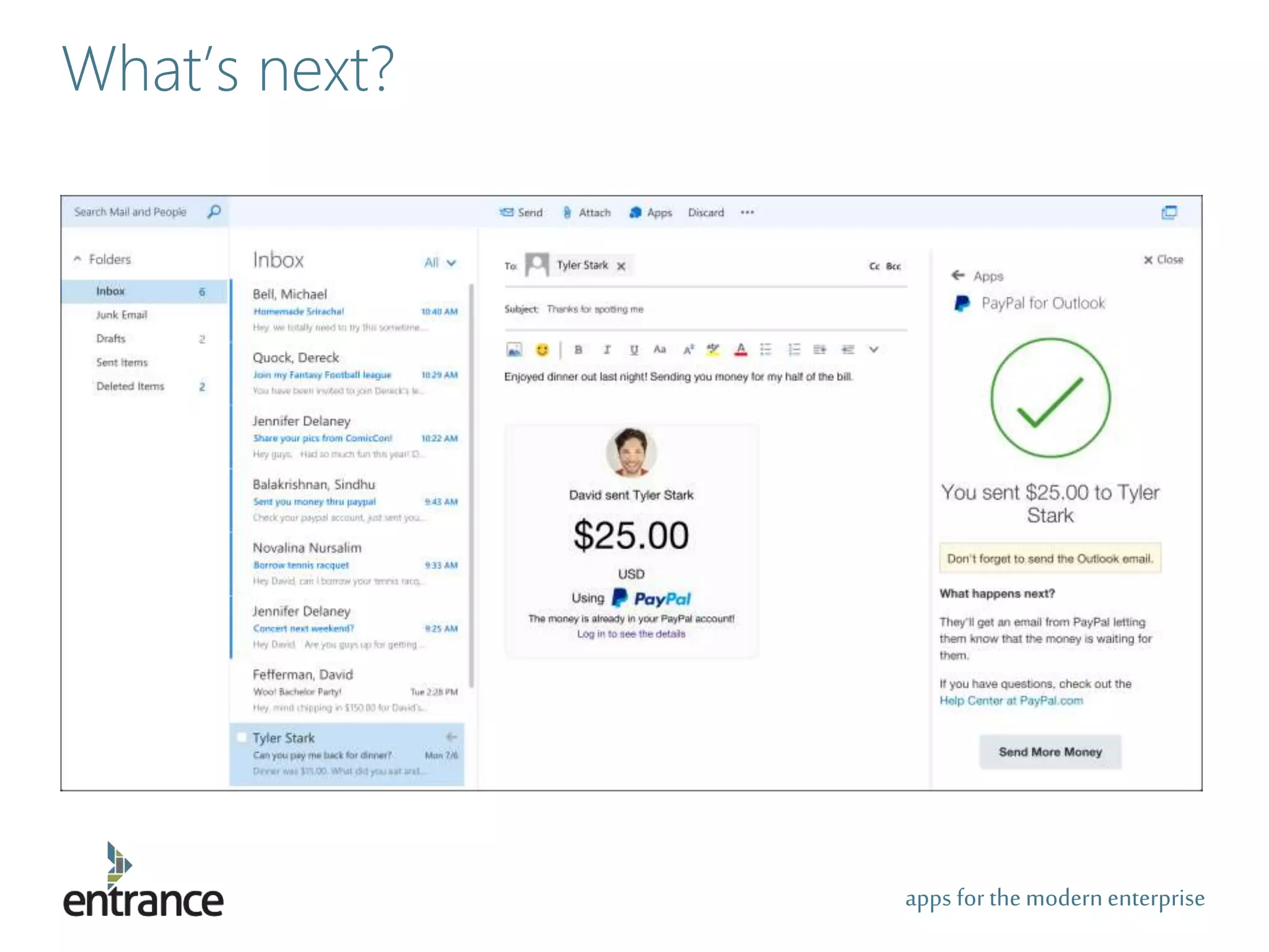 apps for the modernenterprise
What’s next?
 