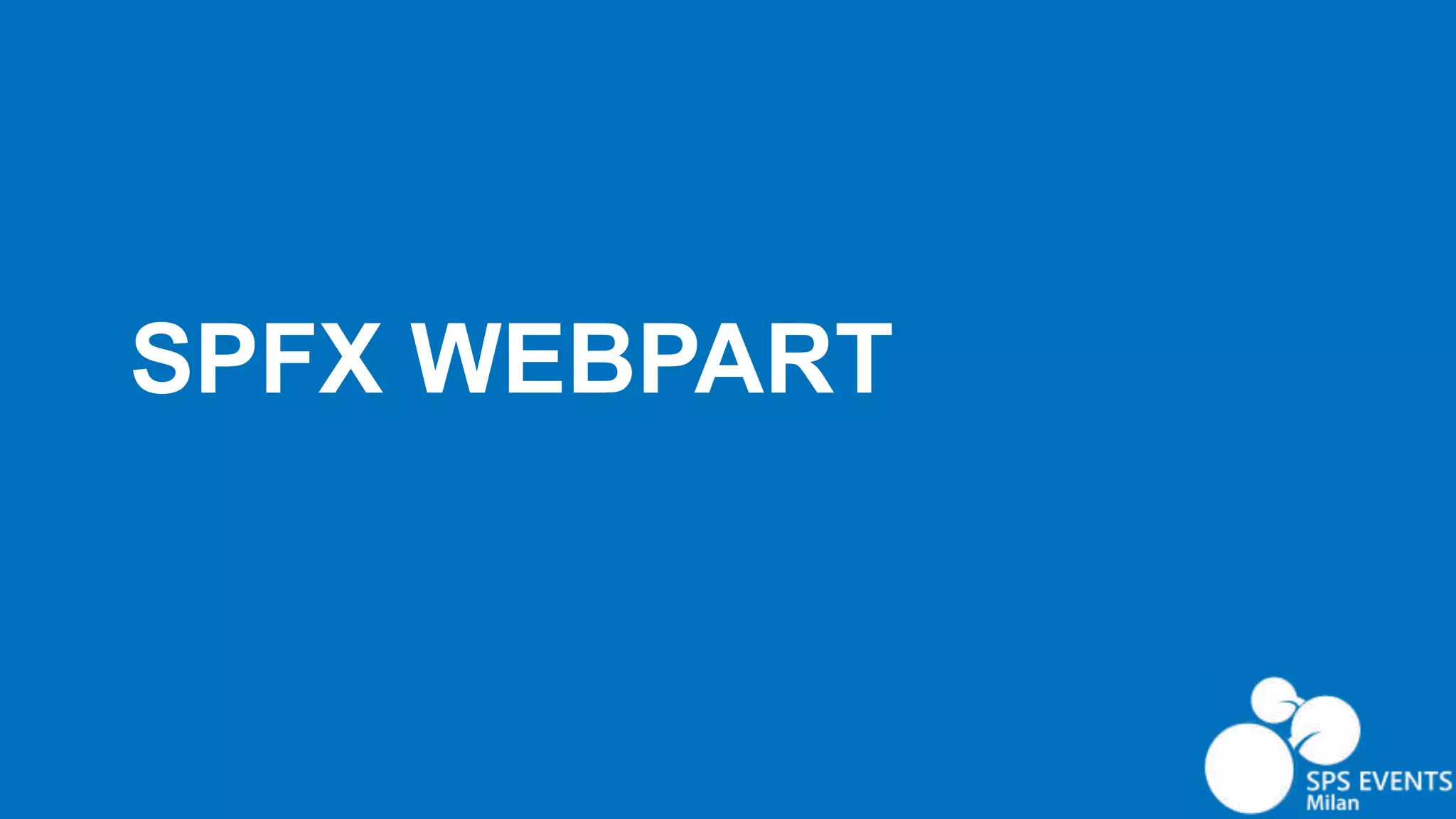 SPFX WEBPART 