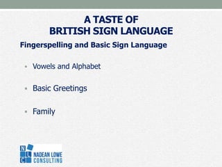Introduction to sign language | PPTX