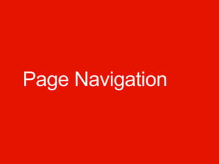Page Navigation
 