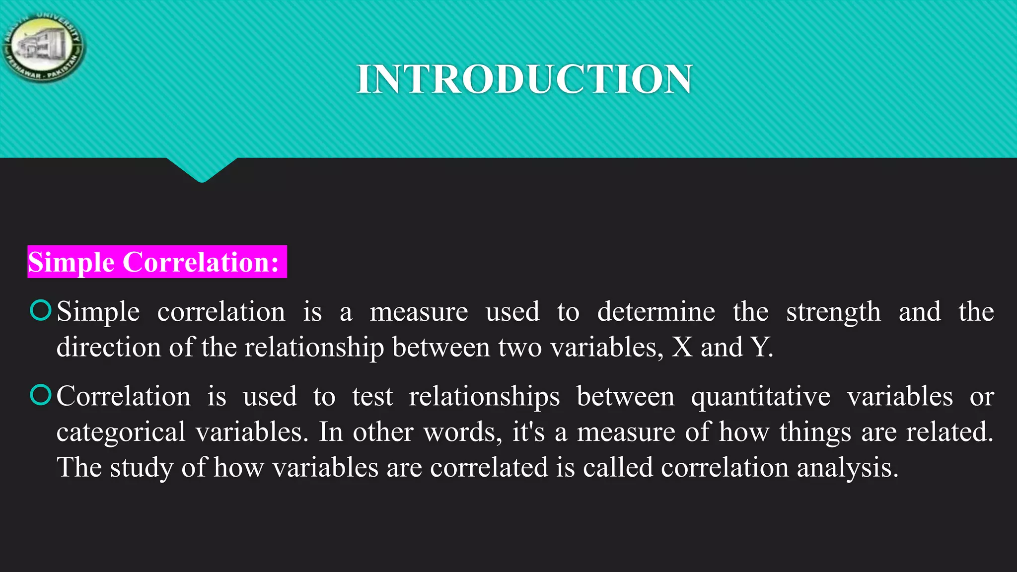 Introduction to simple linear regression and correlation in spss | PPT