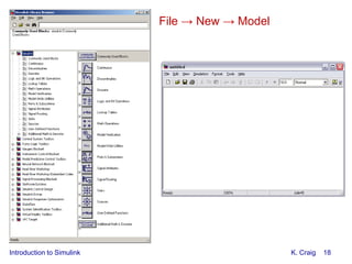 Introduction to simulink (1) | PDF