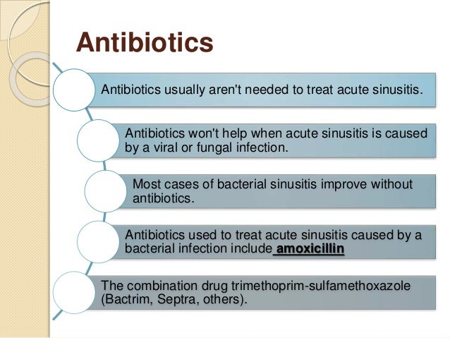 how to treat a sinus infection without using antibiotics