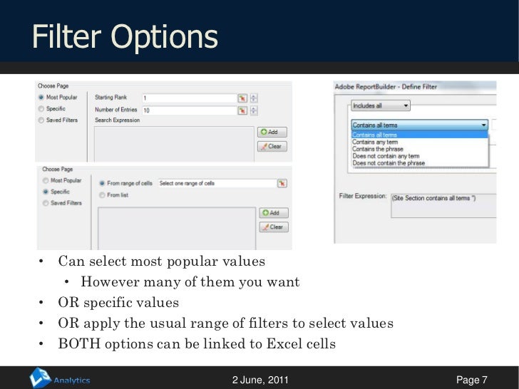Introduction to SiteCatalyst ReportBuilder