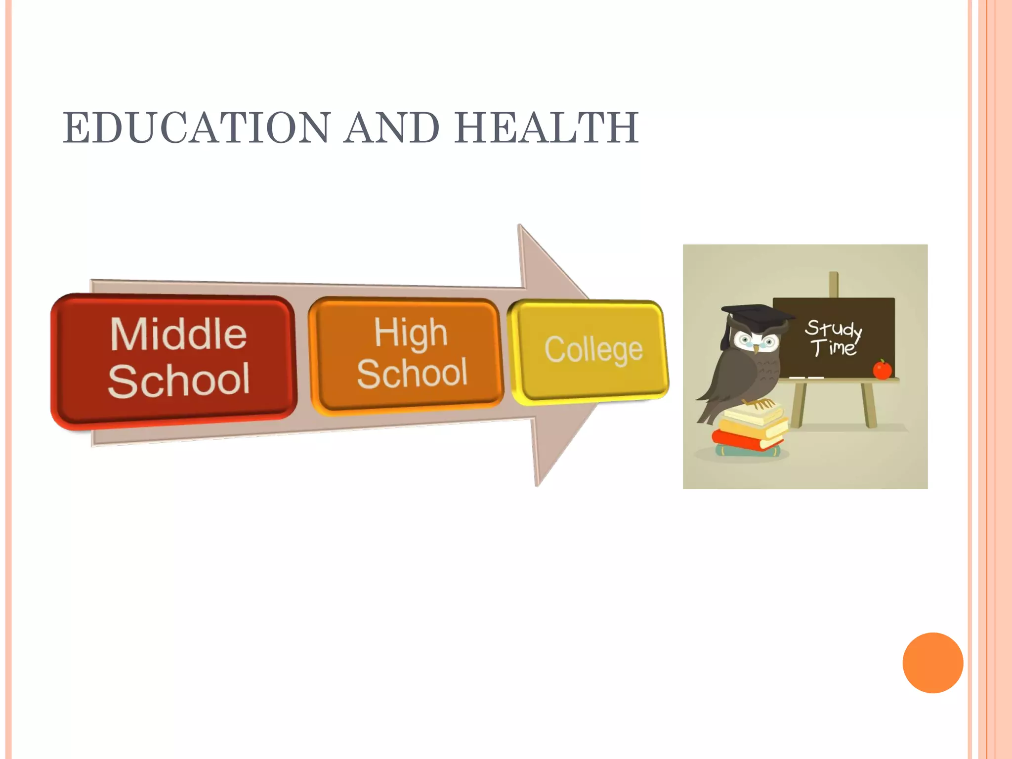 EDUCATION AND HEALTH 