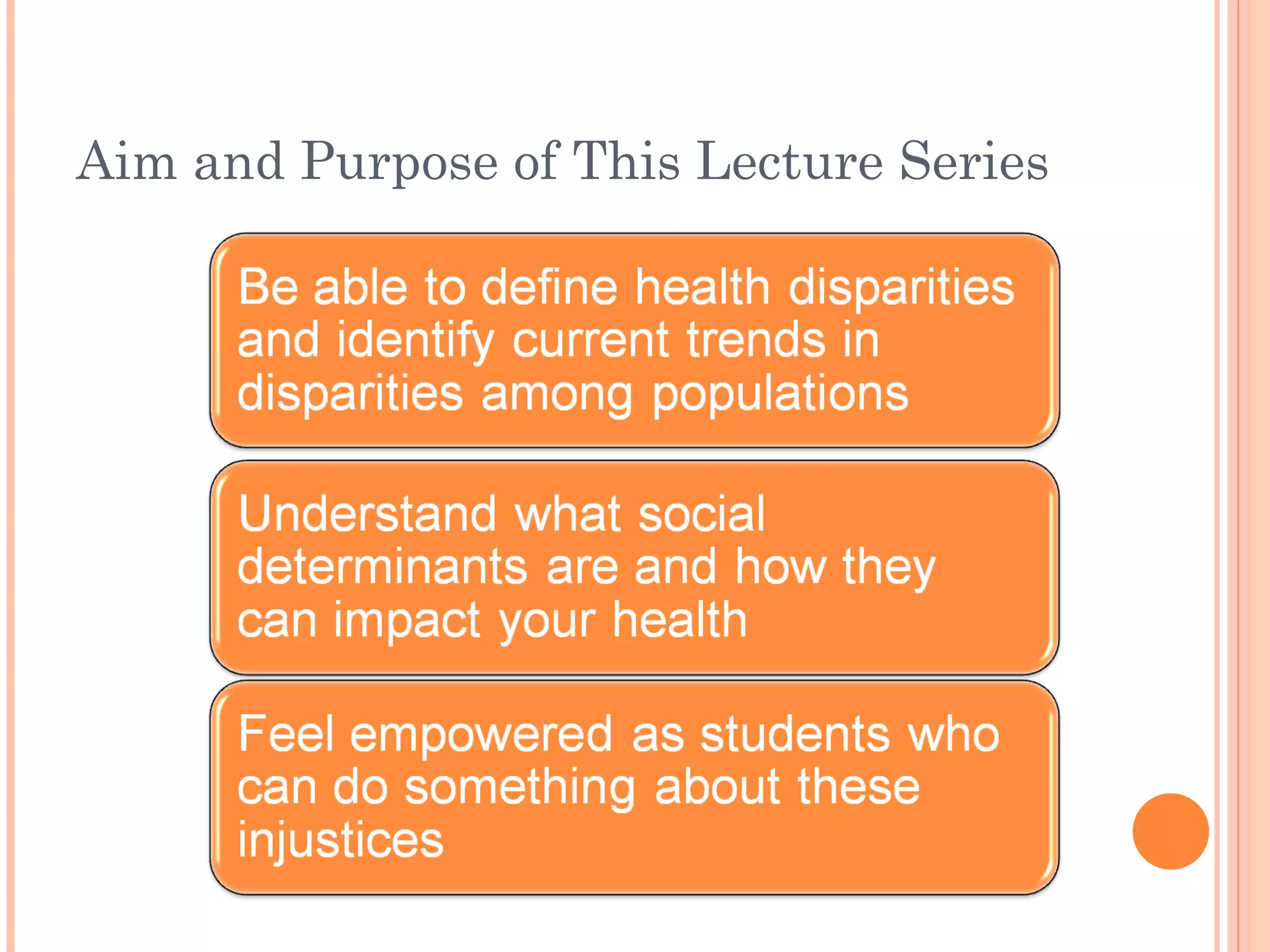 Aim and Purpose of This Lecture Series 