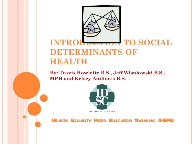 who social determinants of health pdf