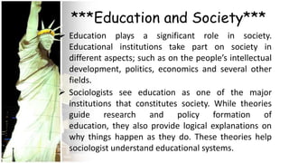 Introduction to social dimensions of education | PPTX