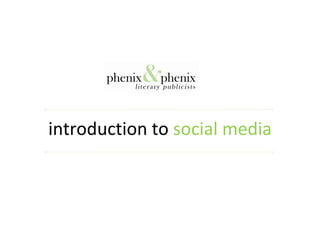 introduction to  social media 