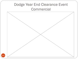 Dodge Year End Clearance Event
               Commercial




204
 