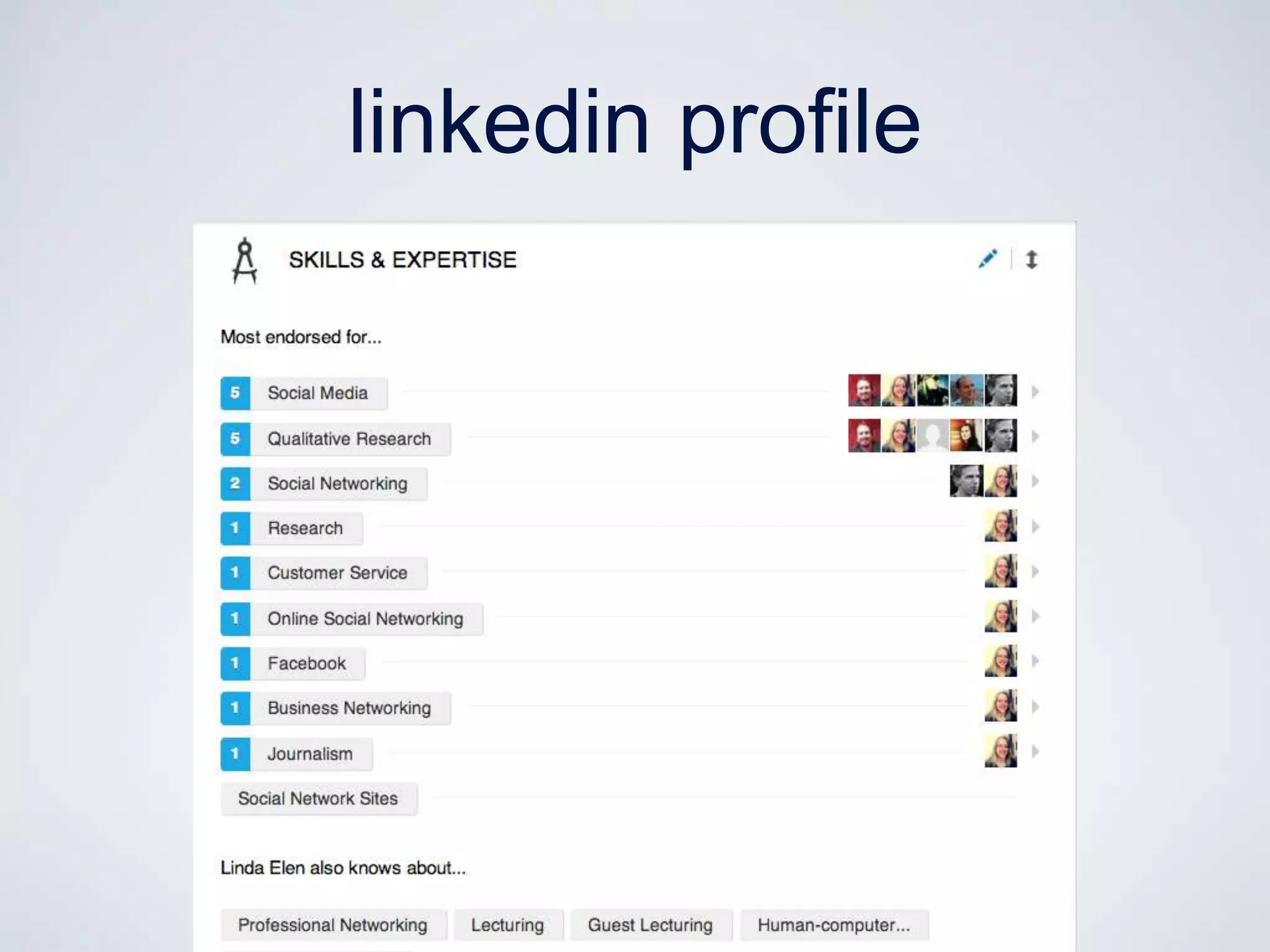linkedin profile
 