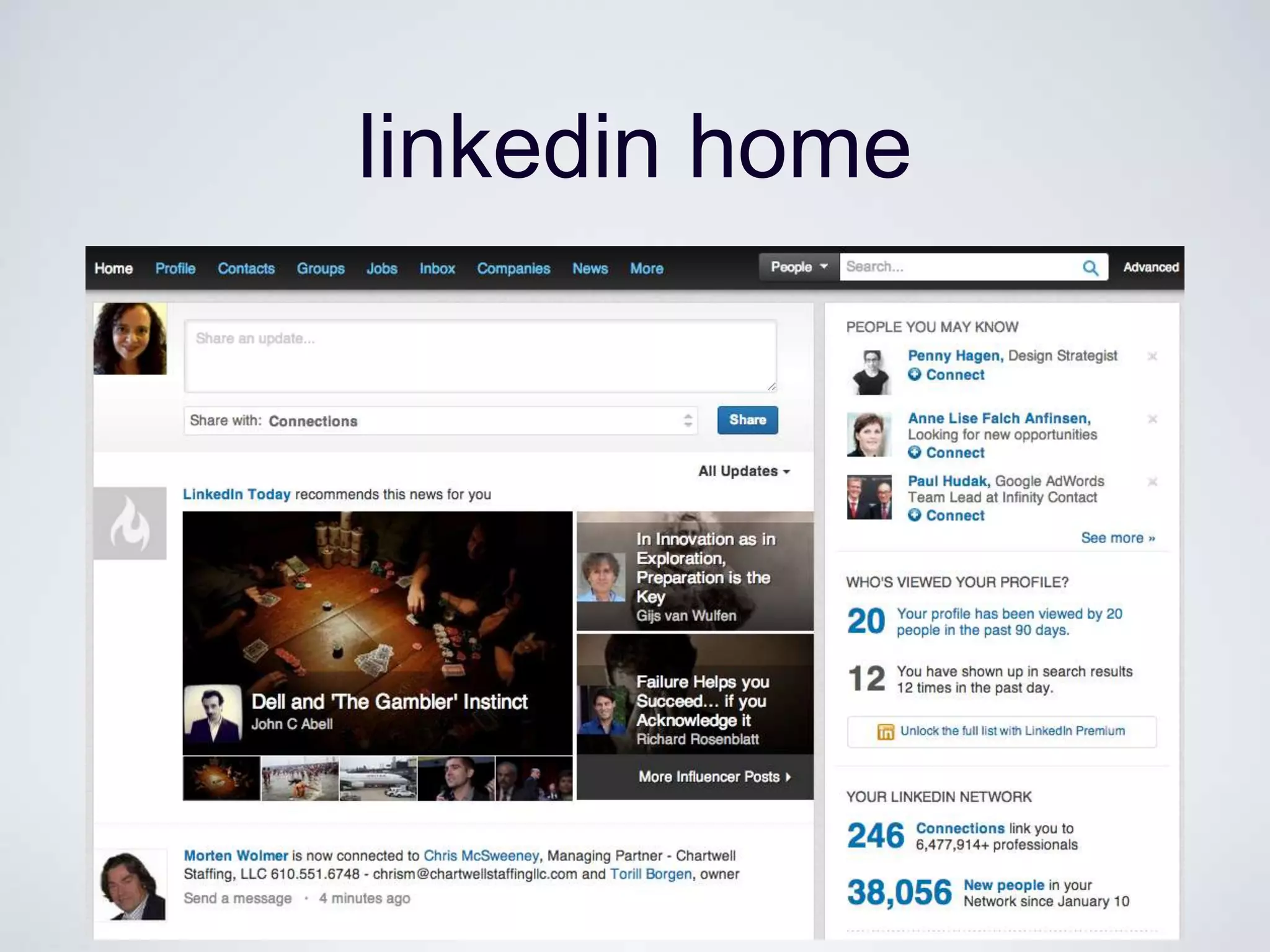 linkedin home
 