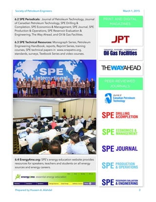 Introduction to Society of Petroleum Engineers | PDF