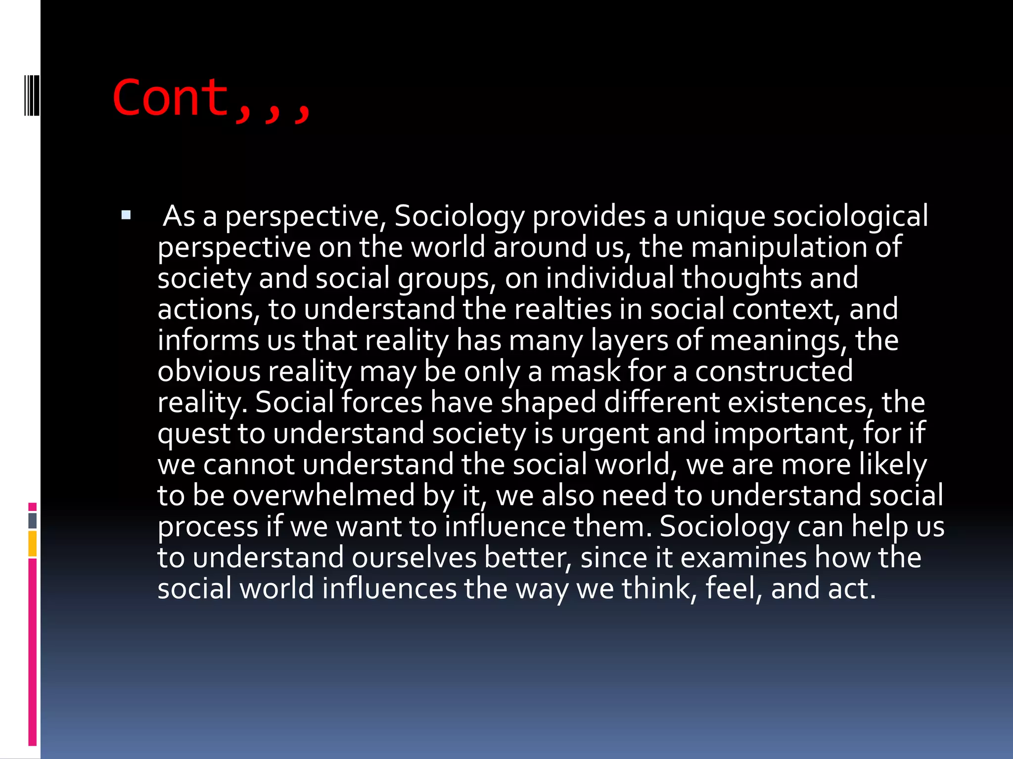 Introduction to sociology ppt shameem ahamad | PPT