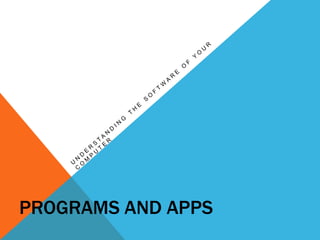 PROGRAMS AND APPS
 