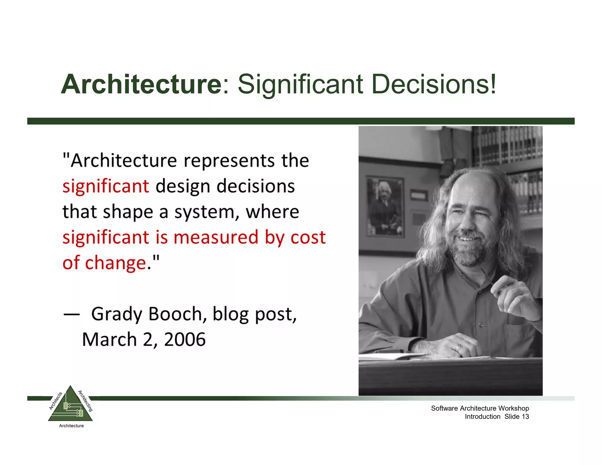 Introduction to Software Architecture | PDF | Computing | Technology ...