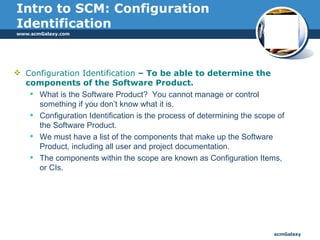 Introduction To Software Configuration Management | PPT