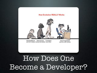 How Does One
Become a Developer?
 