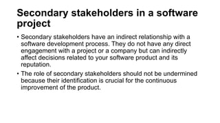 Stakeholders Software Development Introduction to Software Development Life Cycle.pptx