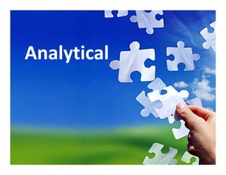 Analytical 
 