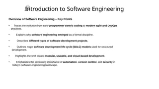 Comprehensive Introduction to Modern Software Engineering Principles ...