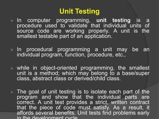 Introduction to software testing | PPSX