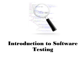 Introduction to Software
Testing
 