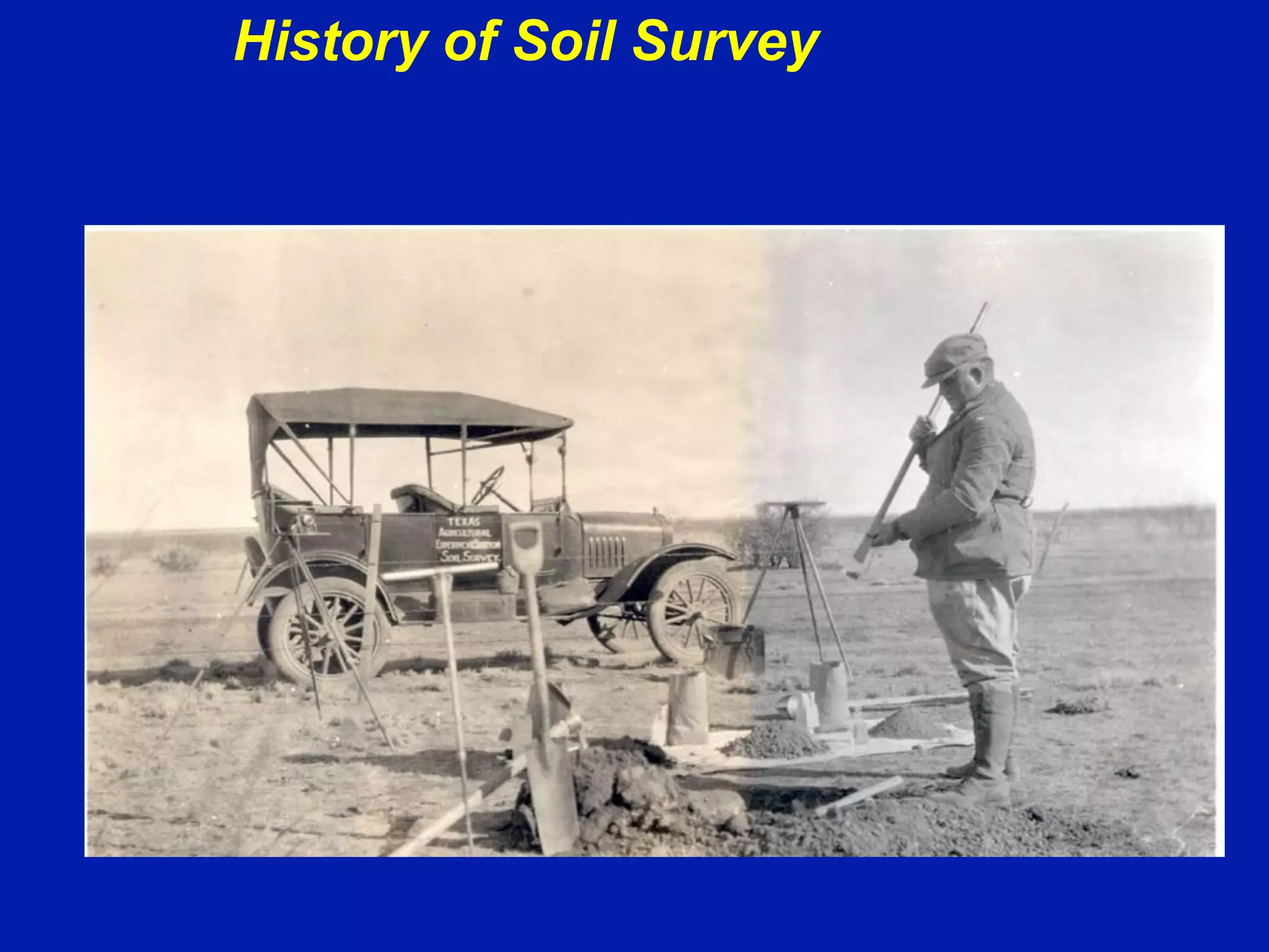 History of Soil Survey