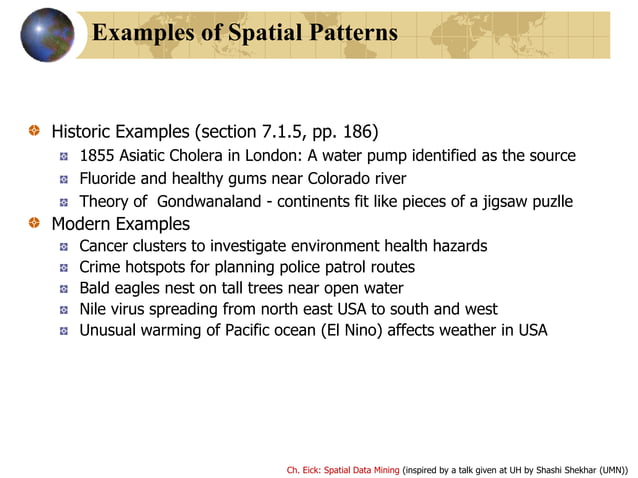 Introduction to spatial data mining | PPTX