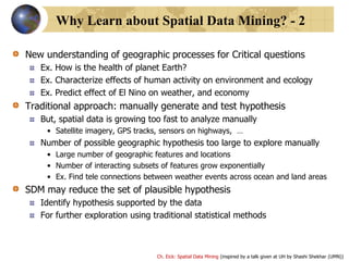 Introduction to spatial data mining | PPT