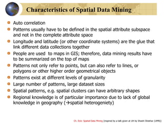 Introduction to spatial data mining | PPTX