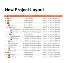New Project Layout
 